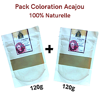 Pack coloration cheveux naturel - Acajou