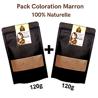 Pack coloration cheveux naturel- Marron